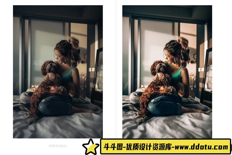 人像LR预设博客家庭人像预设与手机预设lr预设ps滤镜pr调色lightroom人像lut插件