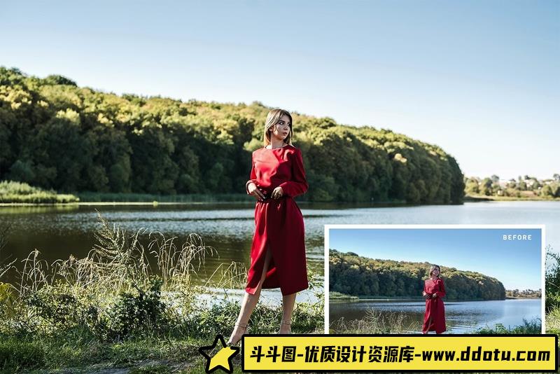 人像LR预设网红人像后期调色预设lr预设ps滤镜pr调色lightroom人像lut插件