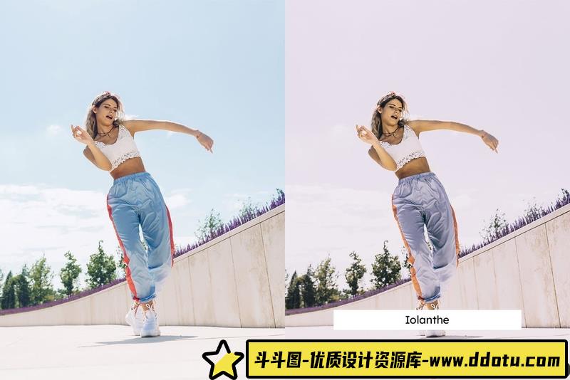 人像LR预设紫色调城市人像后期调色预设和电影视频调色预设lr预设ps滤镜pr调色lightroom人像lut插件
