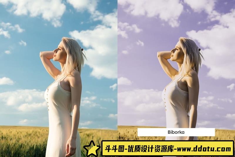 人像LR预设紫色调城市人像后期调色预设和电影视频调色预设lr预设ps滤镜pr调色lightroom人像lut插件