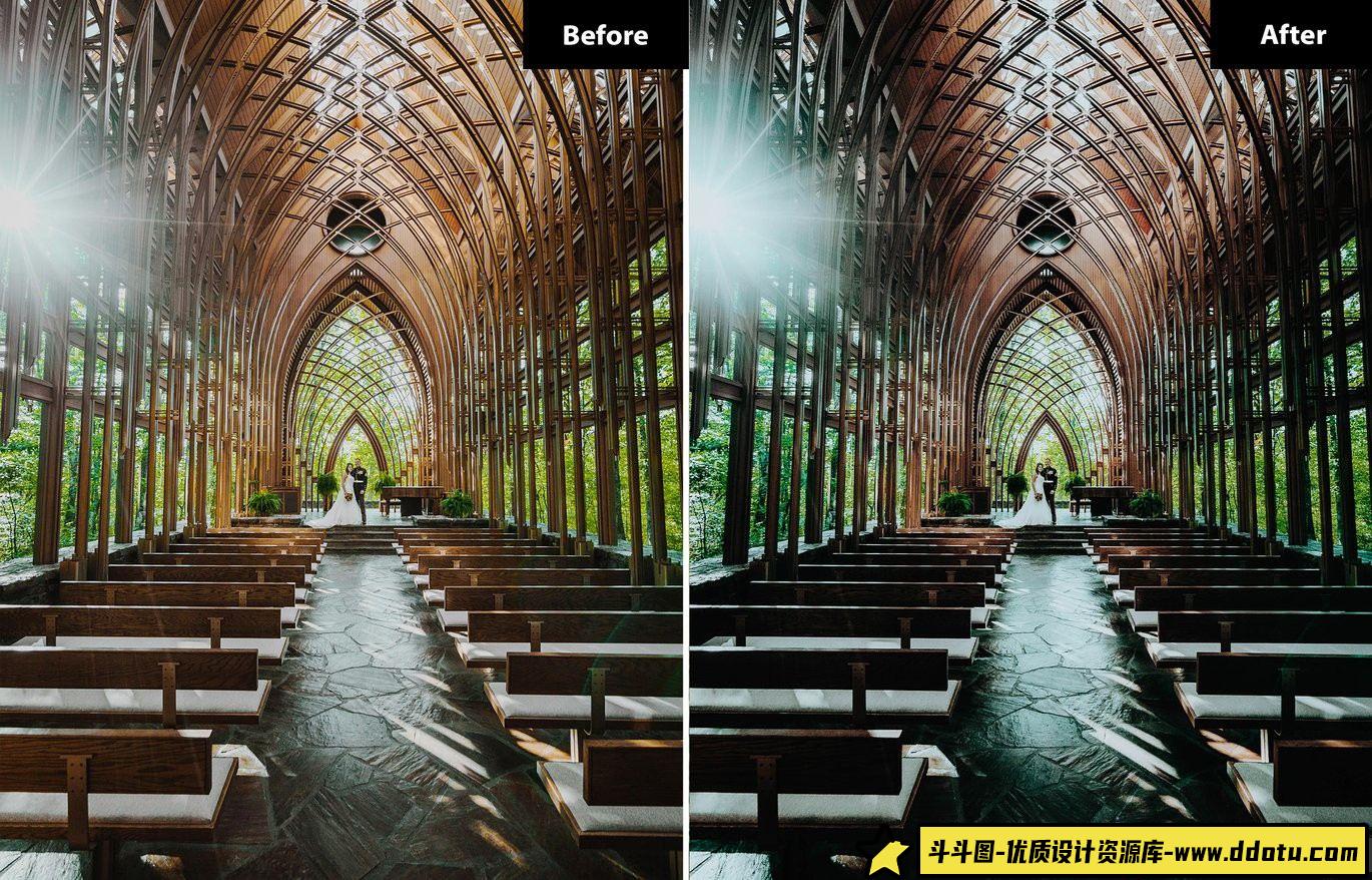 户外婚礼人像LR预设,轻松打造浪漫瞬间