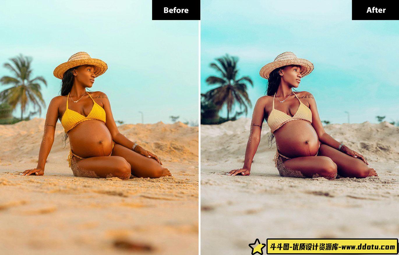 夏季复古人像LR预设,轻松打造经典风格