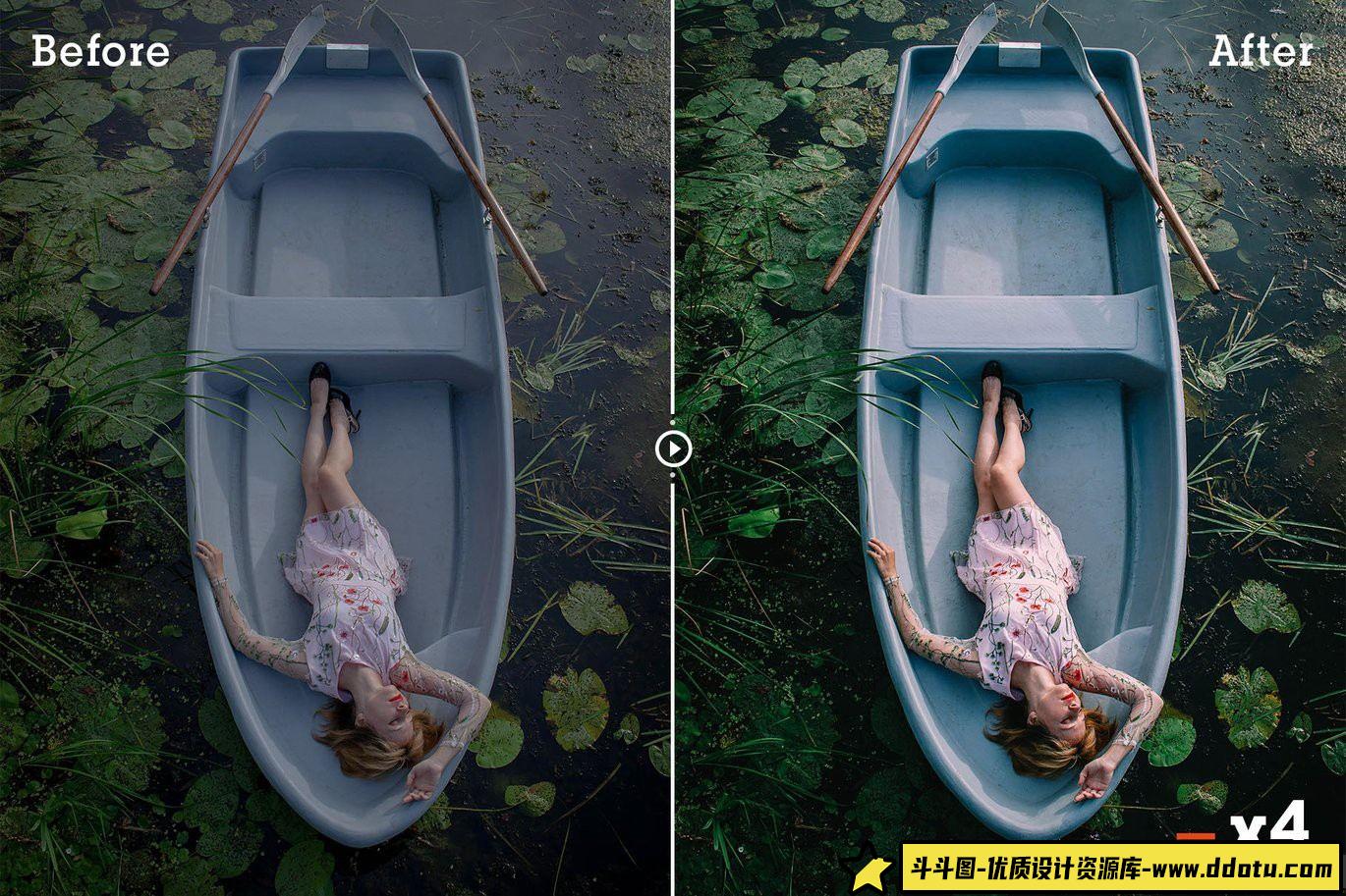 明亮哑光电影风格人像LR预设与动作合集