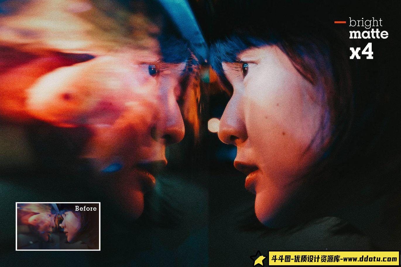 明亮哑光电影风格人像LR预设与动作合集